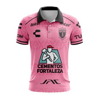Liga MX C.F. Pachuca Special Home In Pink Kits Design Polo Shirt