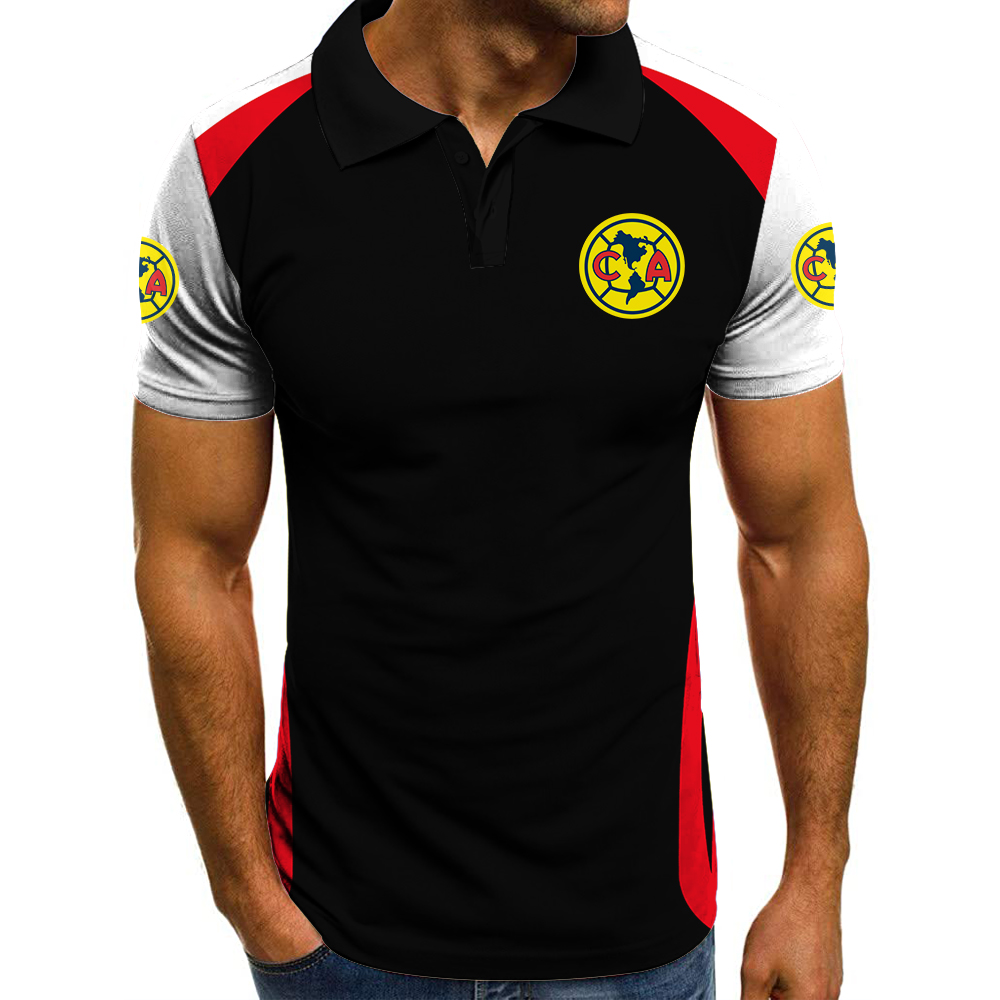 Liga-MX-Club-America-Futbol-Polo-Shirt Liga MX Club America Futbol Polo Shirt