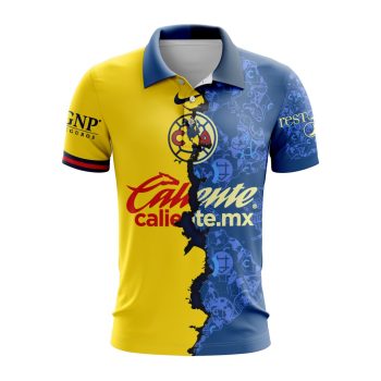 Liga MX Club America Personalized 2024-2025 Home Mix Away Design Polo Shirt