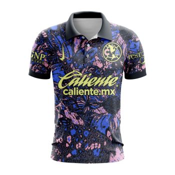 Liga MX Club America Personalized 2024-2025 Third Polo Shirt