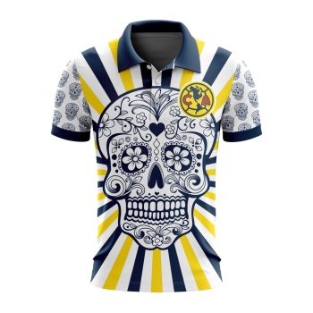 Liga MX Club America Special Dia De Muertos Design Polo Shirt