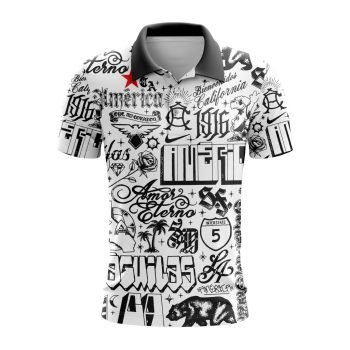 Liga MX Club America Special Prematch Design Polo Shirt