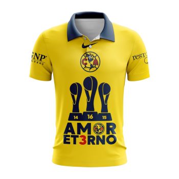 Liga MX Club America Special Tricampeones Design Polo Shirt