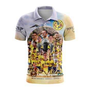 Liga MX Club America Special Tricampeones Design Polo Shirt