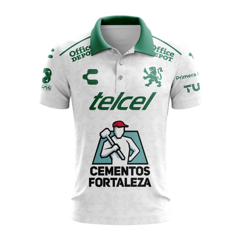 Liga-MX-Club-Leon-Personalized-2024-2025-Away-Polo-Shirt Liga MX Club Leon Personalized 2024-2025 Away Polo Shirt