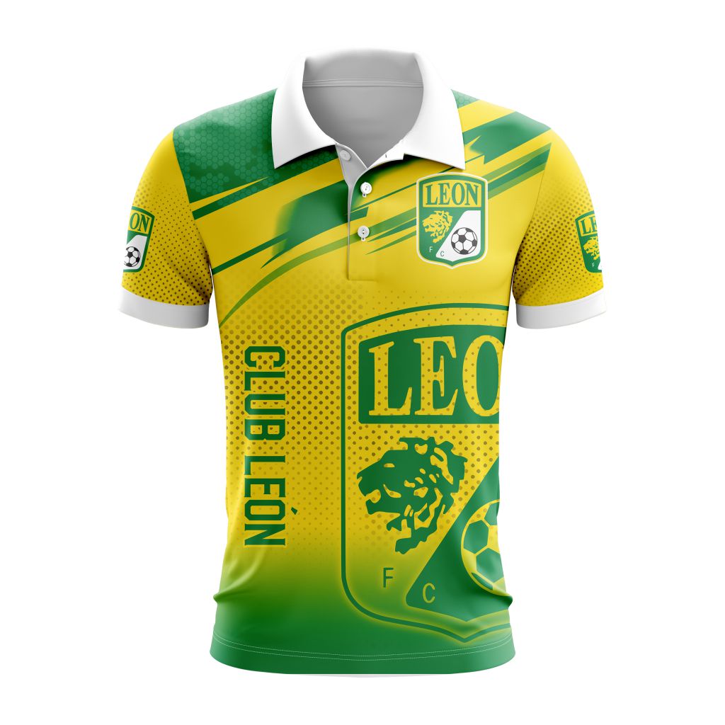 Liga-MX-Club-Leon-Special-Design-Polo-Shirt Liga MX Club Leon Special Design Polo Shirt