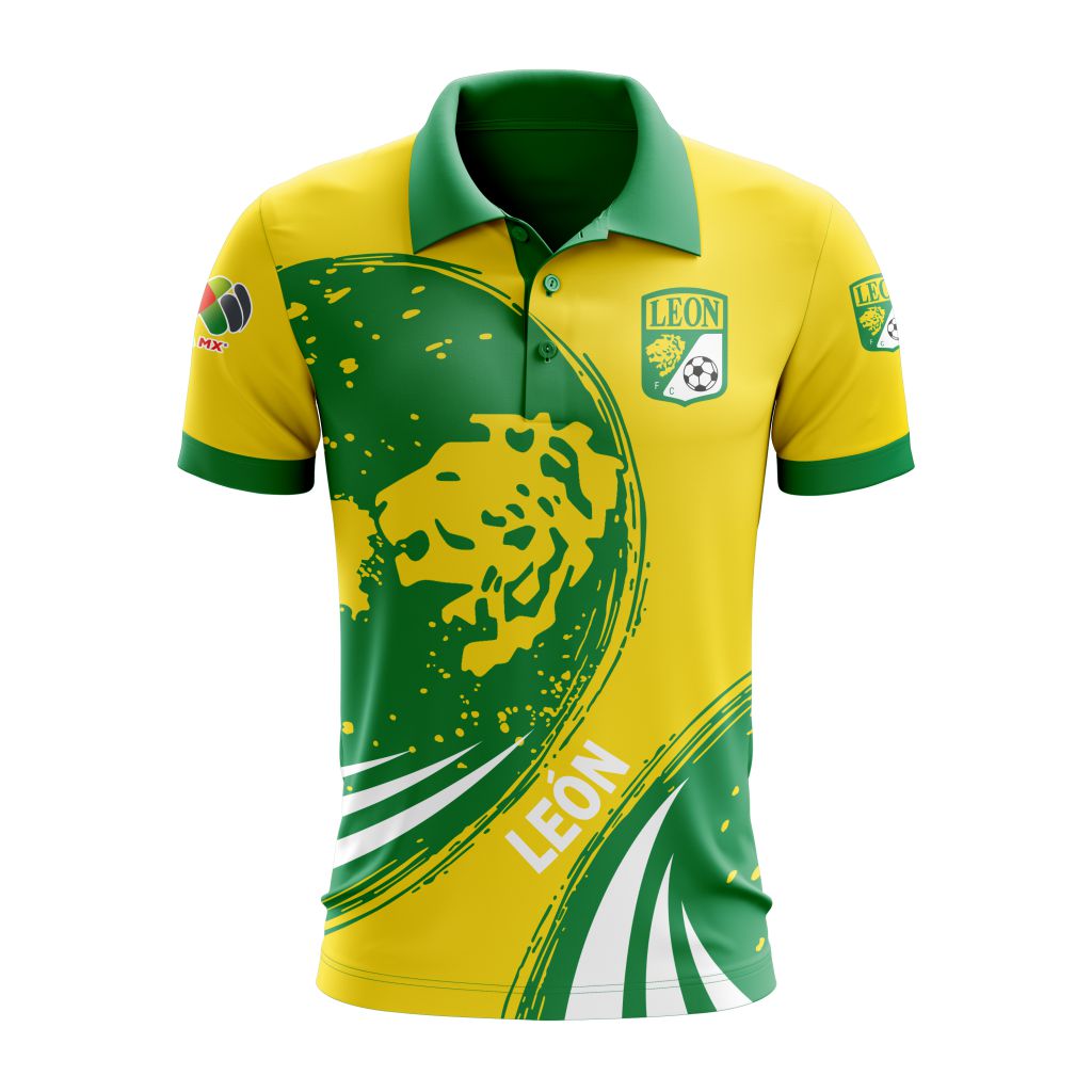 Liga-MX-Club-Leon-Special-Design-Polo-Shirt Liga MX Club Leon Special Design Polo Shirt