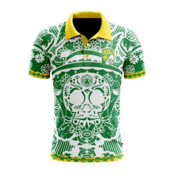 Liga MX Club Leon Special Dia De Muertos Design Polo Shirt