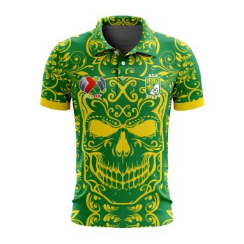 Liga MX Club Leon Special Dia De Muertos Design Polo Shirt
