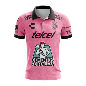 Liga MX Club Leon Special Home In Pink Kits Design Polo Shirt