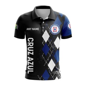 Liga MX Cruz Azul Personalized Name Polo Shirt