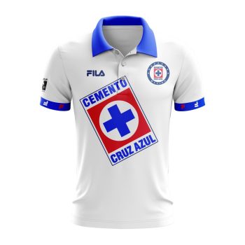 Liga MX Cruz Azul Personalized Retro Design Away Polo Shirt
