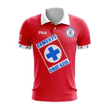 Liga MX Cruz Azul Personalized Retro Design Third Polo Shirt