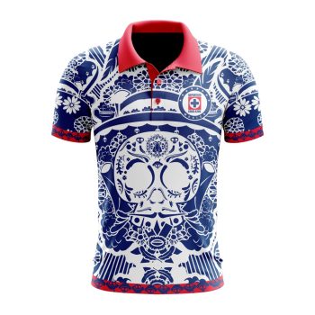 Liga MX Cruz Azul Special Dia De Muertos Design Polo Shirt