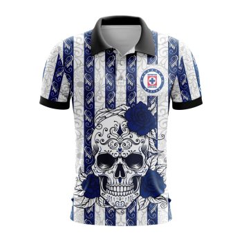 Liga MX Cruz Azul Special Dia De Muertos Design Polo Shirt