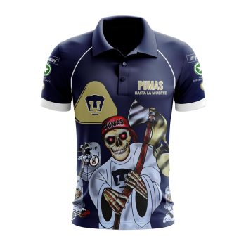 Liga MX Pumas UNAM Hasta La Muerte Polo Shirt