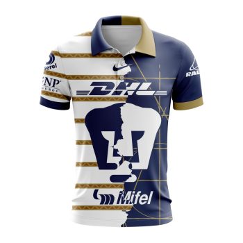 Liga MX Pumas UNAM Personalized 2024-2025 Home Mix Away Design Polo Shirt