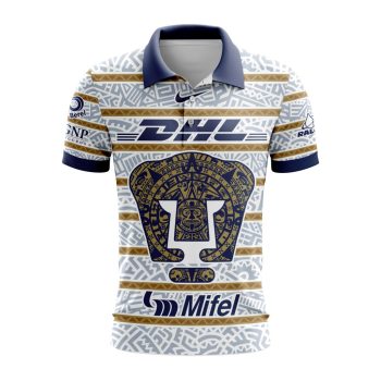 Liga MX Pumas UNAM Special 2024 Home Aztec Design Polo Shirt