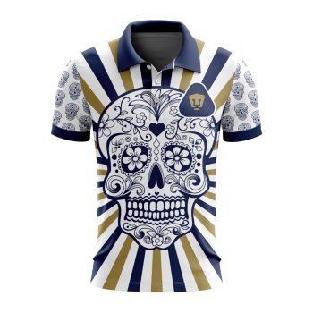 Liga MX Pumas UNAM Special Dia De Muertos Design Polo Shirt