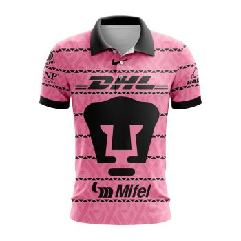 Liga MX Pumas UNAM Special Home In Pink Kits Design Polo Shirt