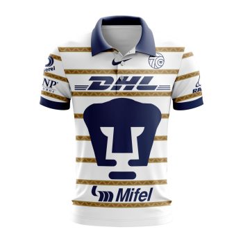 Liga MX Pumas UNAM Speical Home Polo Shirt With 70th Anniversary Logo