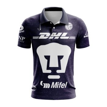 Liga MX Pumas UNAM Speical Third Polo Shirt With 70th Anniversary Logo