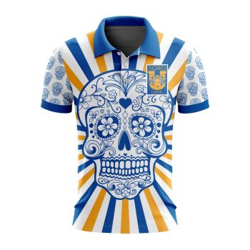 Liga MX Tigres UANL Special Dia De Muertos Design Polo Shirt