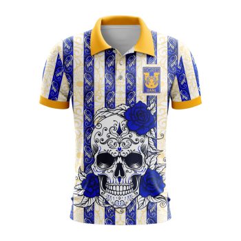 Liga MX Tigres UANL Special Dia De Muertos Design Polo Shirt