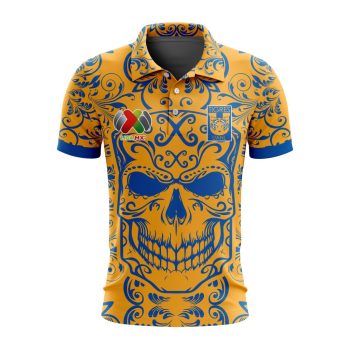 Liga MX Tigres UANL Special Dia De Muertos Design Polo Shirt