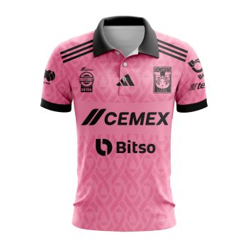 Liga MX Tigres UANL Special Home In Pink Kits Design Polo Shirt