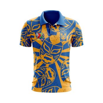 Liga MX Tigres UANL Special Lucha Libre Design Polo Shirt