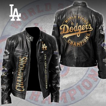 Los Angeles Dodgers Motorcycle Leather Jacket