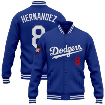 Los Angeles Dodgers Tokyo Series 2025 x Takashi Murakami Baseball Jacket Varsity Jacket - Royal Kike Hernandez
