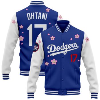 Los Angeles Dodgers Tokyo Series 2025 x Takashi Murakami Baseball Jacket Varsity Jacket - Royal White Shohei Ohtani