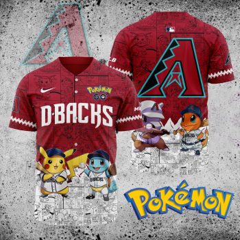 MLB Arizona Diamondbacks X Pokemon Baseball Jersey DBJ1395