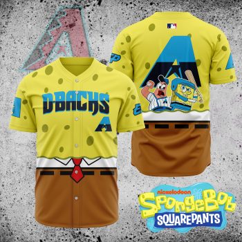 MLB Arizona Diamondbacks X SpongeBob SquarePants Baseball Jersey DBJ1425