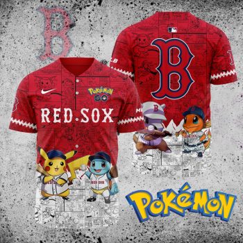 MLB Boston Red Sox X Pokemon Baseball Jersey DBJ1392