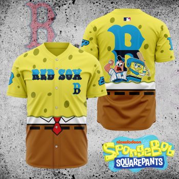MLB Boston Red Sox X SpongeBob SquarePants Baseball Jersey DBJ1423