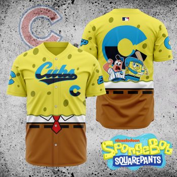 MLB Chicago Cubs X SpongeBob SquarePants Baseball Jersey DBJ1421
