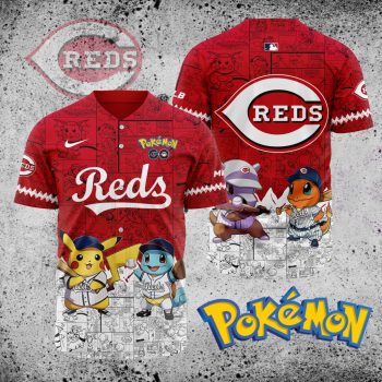 MLB Cincinnati Reds X Pokemon Baseball Jersey DBJ1390
