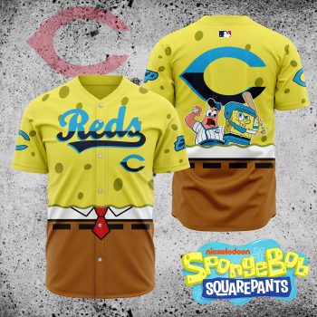 MLB Cincinnati Reds X SpongeBob SquarePants Baseball Jersey DBJ1420