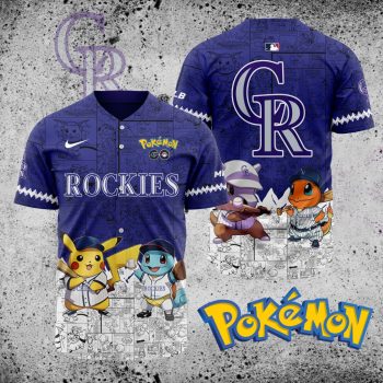 MLB Colorado Rockies X Pokemon Baseball Jersey DBJ1389