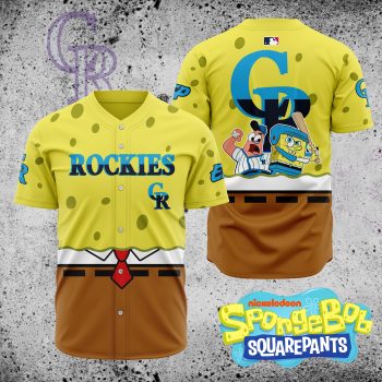 MLB Colorado Rockies X SpongeBob SquarePants Baseball Jersey DBJ1419