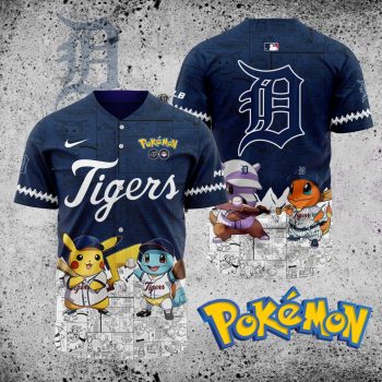 MLB Detroit Tigers X Pokemon Baseball Jersey DBJ1387