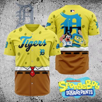 MLB Detroit Tigers X SpongeBob SquarePants Baseball Jersey DBJ1416