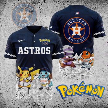 MLB Houston Astros X Pokemon Baseball Jersey DBJ1384