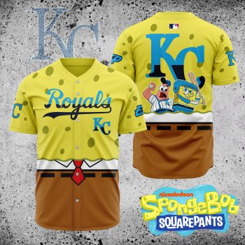 MLB Kansas City Royals X SpongeBob SquarePants Baseball Jersey DBJ1415