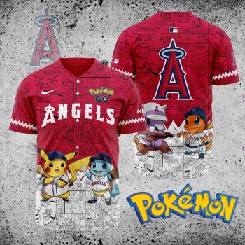 MLB Los Angeles Angels X Pokemon Baseball Jersey DBJ1383