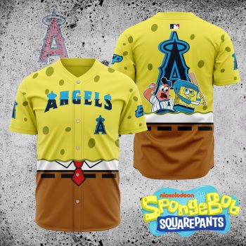 MLB Los Angeles Angels X SpongeBob SquarePants Baseball Jersey DBJ1413