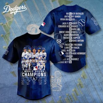MLB Los Angeles Dodgers 2024 World Series Champions Design Baseball Jersey DBJ1334